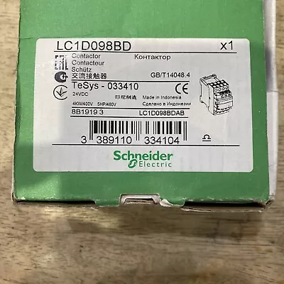 Buy Schneider Electric TeSys Contactor LC1D098BD 24 V Dc Coil, 4 Pole, 20 A, 2NO2NC • 50$