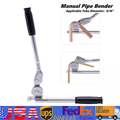 Buy 8mm 5/16 In Manual Bench Bending Machine Tube Bender Pipe Bender 0~180° • 22$