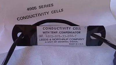 Buy Leeds And Northrup Company 4905 Series Conductivity Cell 4905-001-33-088-7 NEW • 140$