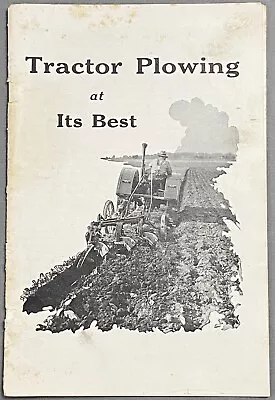 Buy 1940 International Harvester ‘Tractor Plowing At Its Best’ Inst. & Sales Booklet • 29.99$