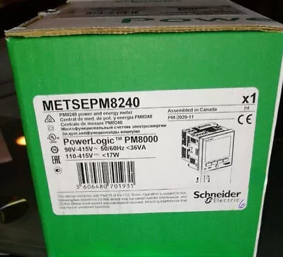 Buy NEW Unopened METSEPM8240 SCHNEIDER ELECTRIC PowerLogic PM8000 Free Shipping • 2,578.50$