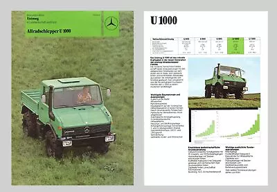 Buy Mercdes Benz Unimog All-wheel Drive Tug U 1000 Mecedes Benz Original 1978 • 27.14$