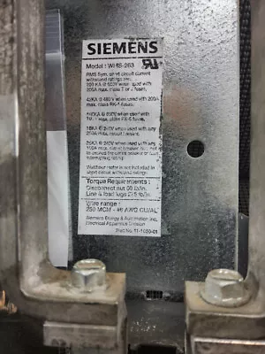 Buy Siemens WMS-263 Meter Socket 1Ph 600V 200A • 950$
