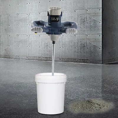 Buy 6 Speed Electric Concrete Plaster Handheld Grout Paint Mortar Mixer Machine • 50.02$