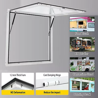 Buy Concession Stand Serving Window Aluminum Alloy Food Truck Service Awning W/ Lock • 347.75$