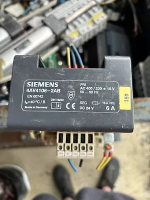Buy Siemens TRANSFORMER  4AV4106-2AB USED • 73.33$