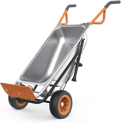 Buy Worx WG050 8-in-1 Aerocart Garden Cart/Wheelbarrow Heavy Duty/Dolly Qa • 286.25$