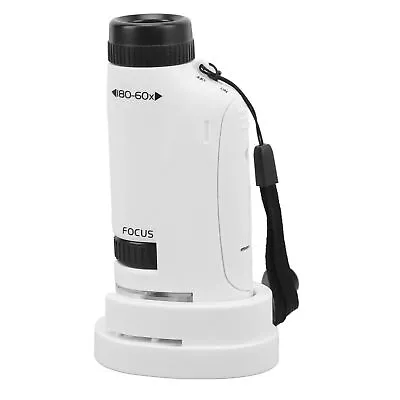 Buy 2211 Small Handheld Round Handle Microscope 60X To 120X Mini Pocket Microscope • 12.77$