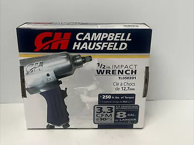 Buy Campbell Hausfeld 1/2 Inch Impact Wrench 250 Ft Lbs Of Torque Built In Regulator • 34.99$