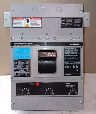Buy Siemens 400 Amp Circuit Breaker 600 Vac 3 Pole  Jxd63b400 • 629.99$