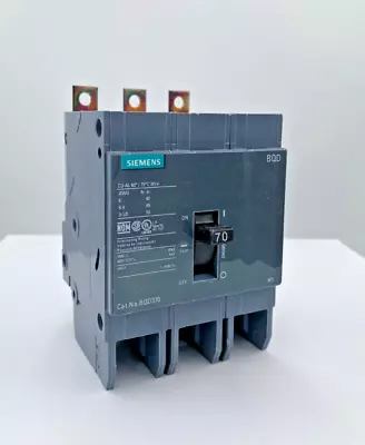 Buy NIB - Siemens - BQD370 - Molded Case Circuit Breaker - 70A, 3-Phases, 480V • 185$