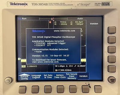 Buy Tektronix TDS 3054B 500Mhz, 5GS/s. • 1,799$