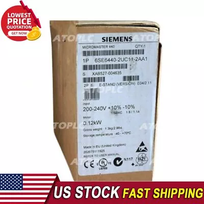 Buy New Siemens 6SE6440-2UC11-2AA1 MICROMASTER440 Without Filter 6SE6 440-2UC11-2AA1 • 315.16$
