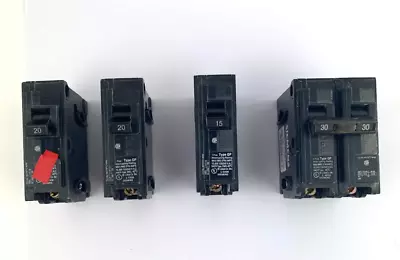 Buy SIEMENS Breaker LOT (4) - 30 Amp Double, (2) 20 Amp, And 15 Amp - USED • 16.83$