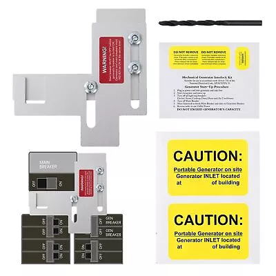 Buy Generator Interlock Kit Fit For Siemens Or Murray 150 Or 200 Amp Panels, 7/8-... • 47.40$