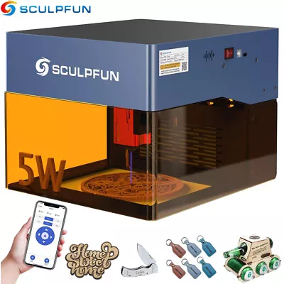 Buy Sculpfun ICube Pro 5W Mini Laser Engraver W/ Smoke Filter Temperature Alarm F6C1 • 197.99$