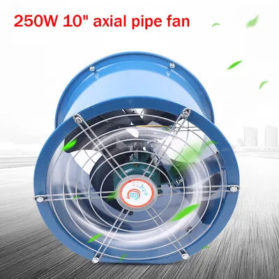 Buy Axial Fan Cylinder Pipe Spray Booth Paint Fumes Exhaust Fan 250W 110V 2000m3/H • 66.34$