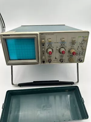 Buy Tektronix 2213 Analog Oscilloscope 60MHZ - Turns On, No Test Leads AS-IS See ViD • 100$