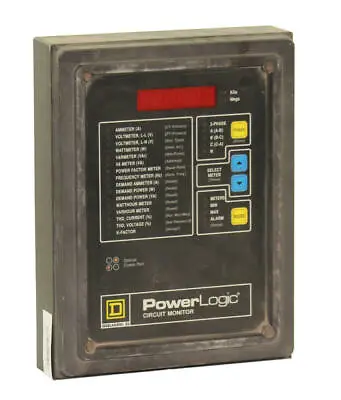 Buy Square D CM-2350 Power Logic Circuit Monitor With IOM-44 Module Class: 3020 • 60$