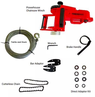 Buy Powerhouse Chainsaw Winch Kit (8,000 Lb Capacity) • 549$