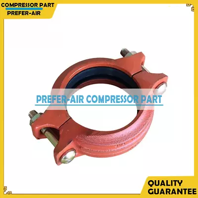 Buy Flexible Coupling Clamp + Seal A11513974 Fit For Compair Screw Air Compressor • 275.91$