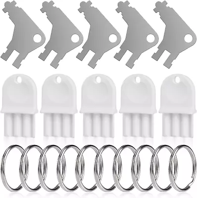 Buy Paper Towel Dispenser Keys, 10 Pack Toilet Paper Dispenser Key Sets, Compatible  • 9.97$