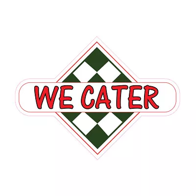 Buy Food Truck Decals We Cater Restaurant & Food Concession Concession Sign Pink • 11.99$