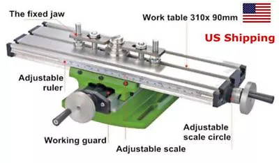 Buy US Compound Milling Machine Work Table Mini Lathe Cross Slide Bench 310*90mm  • 39.99$