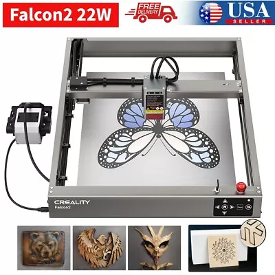 Buy Creality Falcon 2 Laser Engraver 22W, Colorful Engraving 25000mm/min Ultra-Fast • 519.99$