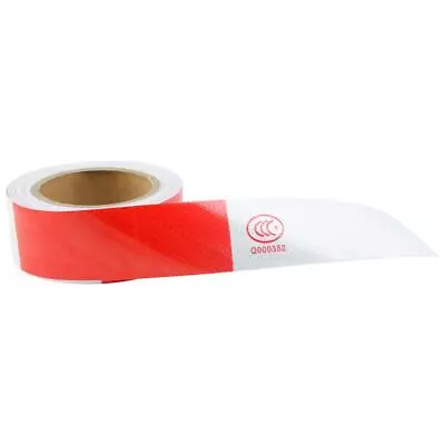 Buy High Visibility Red  White Reflective Trailer Tape 2x49.2FT For Cars Trucks • 11.84$
