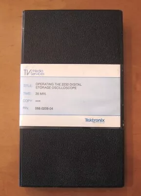 Buy Tektronix 2230 Operation VHS Tape • 14.95$