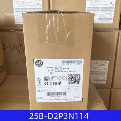 Buy AB 25B-D2P3N114 Allen Bradley PowerFlex 525 AC Drive NEW Factory Sealed TX 2023 • 445$