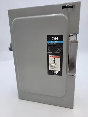 Buy Siemens F351 Safety Disconnect Switch Heavy Duty 30A 600V 3PH Type 1 Series A • 90$