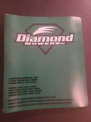 Buy GENUINE OEM Diamond Non-Boom Mowers Operator Maintenance Manual • 30$