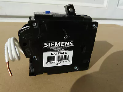 Buy 1) Siemens QA115AFC  15 Amp 1 Pole 120V   AFCI Circuit Breaker • 26$