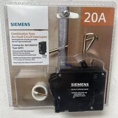 Buy Siemens 20 Amp 1 In. Single-Pole Combination AFCI Circuit Breaker • 34.99$