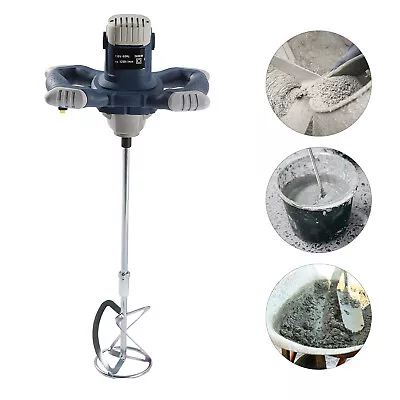 Buy Drywall Mortar Mixer Cement Render Paint Tile Plaster Rotary Mixing 6 Speed US • 49.55$