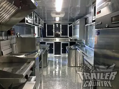 Buy New 2024 8.5x28 V-nose Enclosed Mobile Food Truck Bbq Concession Vending Trailer • 25,000$
