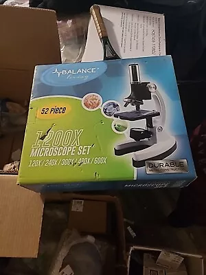 Buy AMSCOPE 52-Piece Kids Science Kit W Starter 120X-1200X Microscope • 29.99$