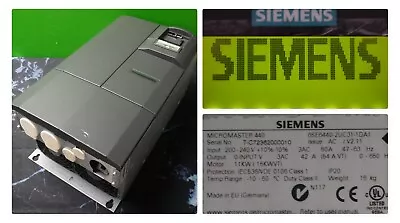 Buy Siemens Micromaster 440 6SE6440-2UC31-1DA1 Tested Good • 359.99$