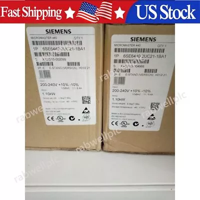 Buy Siemens 6SE6440-2UC21-1BA1 6SE6 440-2UC21-1BA1 MICROMASTER440 Without Filter • 451.96$