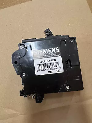 Buy New Circuit Breaker Siemens QA115AFCN QA115AFCNP  15A 1P AFCI Plug On Neutral • 32.50$
