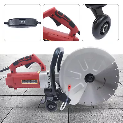 Buy 14  Circular Concrete Cut Off Saw Wet Dry Concrete Saw Cutter With Water Pump • 152.02$