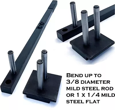 Buy Metal Bender Tool Heavy Duty Manual Rod Bender Rod/Flat Bar Pipe Bending Machine • 91.99$