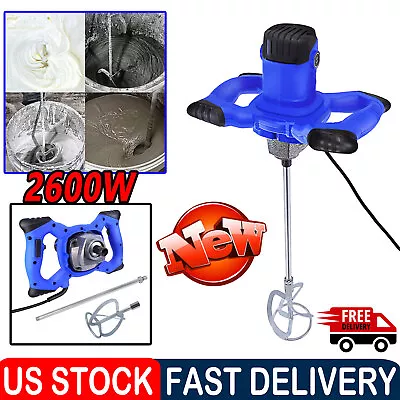 Buy 2600W Electric Plaster Paddle Mixer Drill Mortar Cement Stirrer Paint Industry • 50.36$