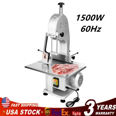 Buy 1500W Electric Bone Saw Machine Frozen Meat Saw Cutting Machine / Fish Slicer • 318.26$