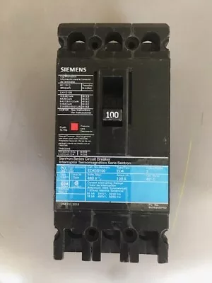 Buy Siemens LN1E100 Circuit Breaker 100A 3ph ** Good Working Condition ** • 225$