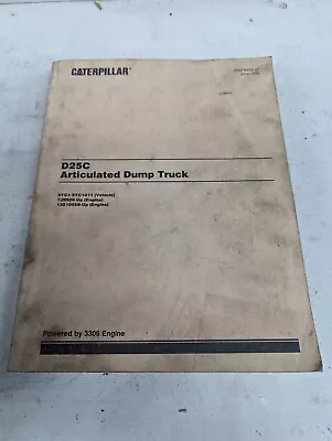 Buy CAT Caterpillar D25C Articulated Dump Truck Parts Manual • 48$