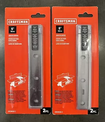 Buy 2 Packs CRAFTSMAN 6” Jointer Knives CMZW020-2 - NEW! • 16.95$