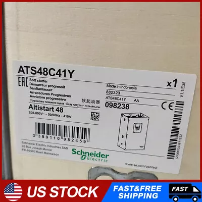 Buy Schneider Electric ATS48C41Y New Soft Starter SCHNEIDER ATS48C41Y Free Shipping • 5,001$